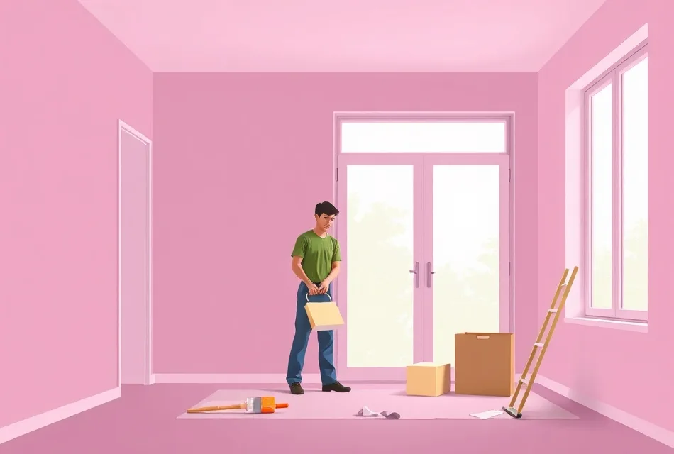 Intérieur rénové après travaux de peinture à Draguignan