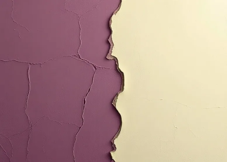 Ponçage et rebouchage des fissures avant mise en peinture